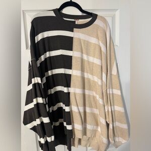 Free People Uptown Stripe Pullover